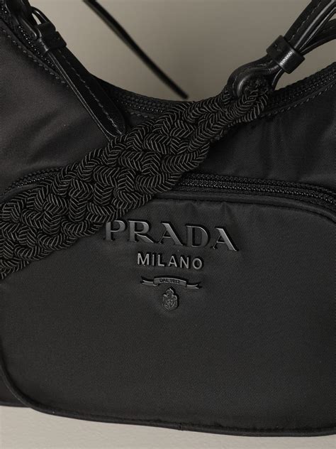 prada nylon hobo crossbody|prada nylon shoulder bag price.